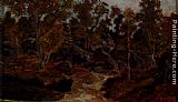 Antoine Louis Barye Rochers En Foret De Fontainebleau painting